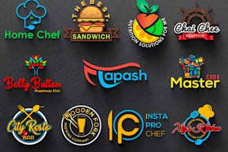 do 3d restaurant and gym logo for your brand