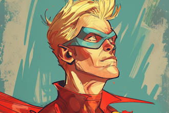 draw you into superhero comic character