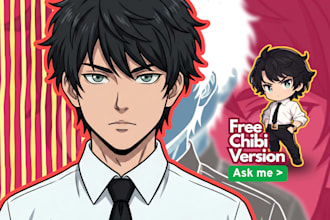 draw anime illustration for pfp, fanart or oc