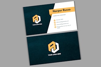 design luxury business card and professional real state card