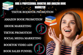 do booktok promotion amazon book tiktok ebook marketing book advertising for KDP