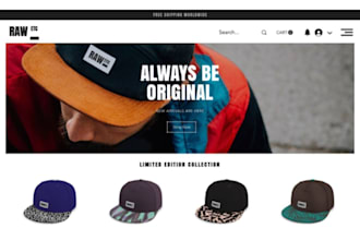design luxury hat store baseball cap shopify store hat brand website hat website