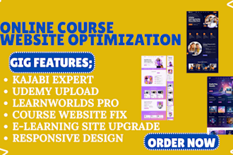 do udemy online course promotion, kajabi, thinkific online course sales funnel