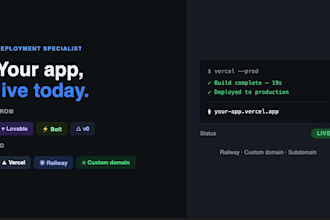 deploy your lovable bolt or v0 app to vercel railway or custom domain