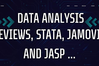 do data analysis on eviews, stata and minitab