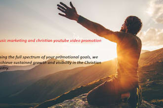 holistic music marketing and christian youtube video promotion