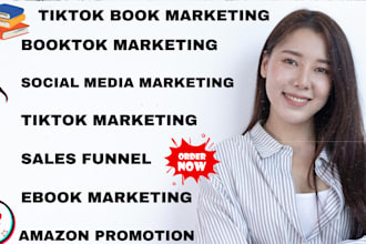 promote titktok booktok video amazon book marketing sales funnel ebook promotion