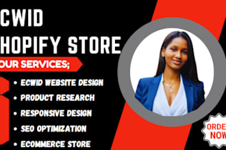 set up and design ecwid store ecwid website bigcommerce store ecwid product