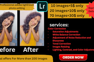adobe lightroom photo editing and color correction