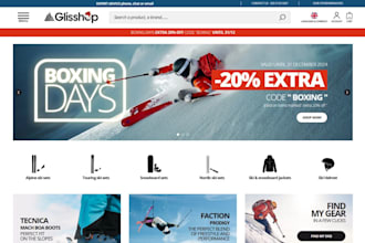 design luxury skis store snowboard shopify store ski shop website snowgear store