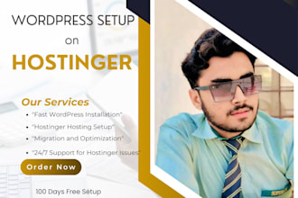 host and optimize your wordpress website on hostinger