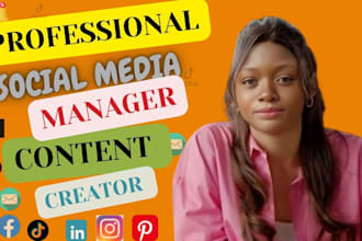be your social media manager and content creator linkedin manager