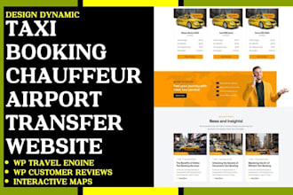 design taxi booking website chauffeur taxi booking website
