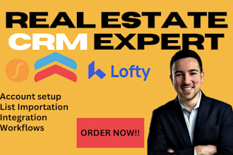 setup lofty crm kvcore crm , kv core website, follow up boss sierra interactive