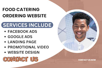 restaurant website food catering website food cafe website food truck website