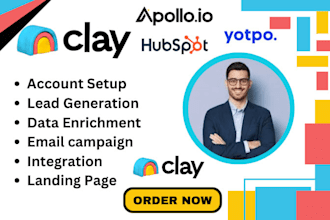 setup clay com workflow apollo io sequence hubspot automation enrichment webhook