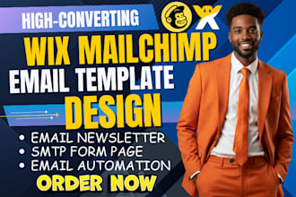 design wix email template mailchimp email newsletter campaign form page SMTP