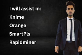 do data analysis in rstudio, knime, orange, rapidminer, smartpls