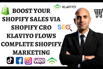 boost shopify sales with shopify cro klaviyo flows complete shopify marketing