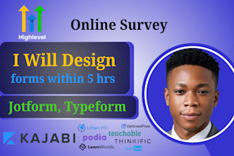 create online forms,online survey, pdf form using jotform, typeform, gohighlevel