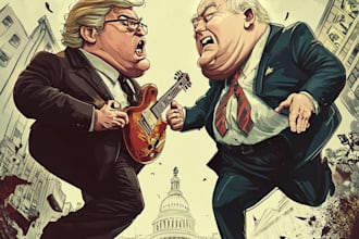 do  political and editorial cartoons or digital art