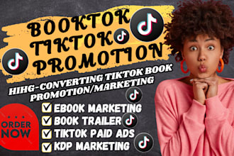 do amazon book booktok promotion tiktok ebook marketing book advertising for KDP