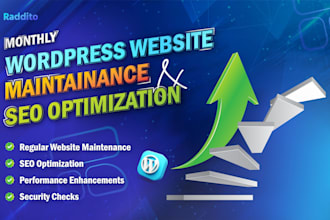 do monthly wordpress website maintainance and SEO optimization