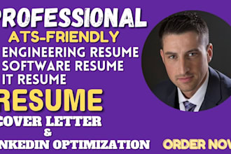 engineering, tech, it, software engineer resume, cover letter and linkedin opt