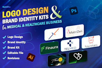 design logo, brand identity kit for medical and healthcare