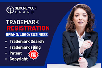 expertly do trademark registration USA, UK, eu or canada and patent search uspto