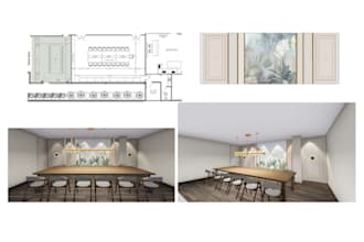 provide detailed furniture cad drawings with 3d designs