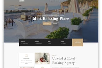 make hotel website, room booking, home, apartment website