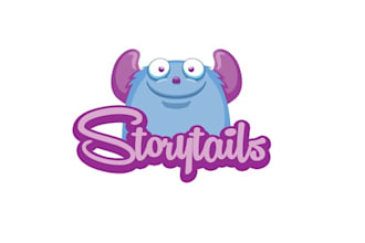 create kids own story tail app logo design
