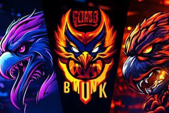 create premium gaming, esports, mascot and avatar logo