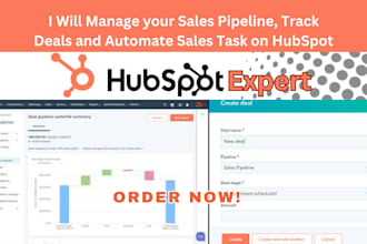 manage your sales pipeline, track deals and automate sales task on hubspot
