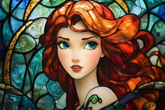 do you a beautiful portrait in disney cartoon style