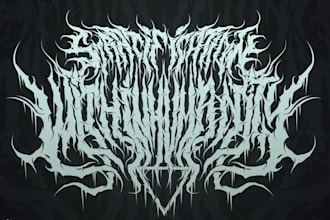design a professional brutal band logo