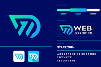 design modern attractive minimalist colorful mobile app logo and app icon