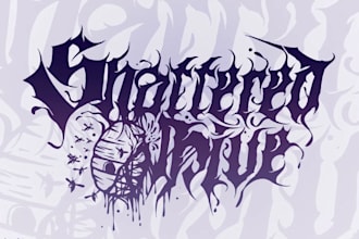 create a unique extreme metal logo