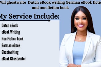 ghostwrite  dutch ebook writing german ebook romance non fiction book