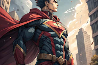 create photo to cartoon character superhero comic book