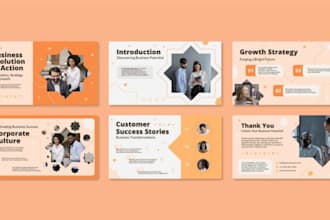 design modern powerpoint presentation and investor pitch deck for your business