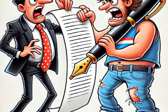 create a political or satirical cartoon