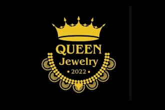 make luxury crown, jewelry, lawyer minimalist logo design