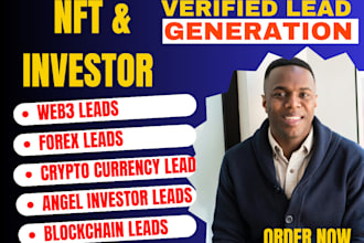 do angel investor, cryptocurrency, blockchain, web3, real estate investors leads