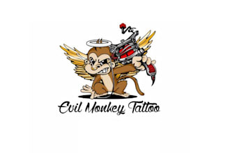 design evil tattoo artwork logo