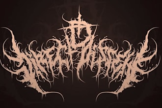 design dj, music, studio record or rock , metal band logo