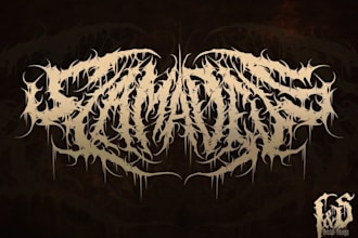 do a metal,hardcore,heavy metal, black metal band logo