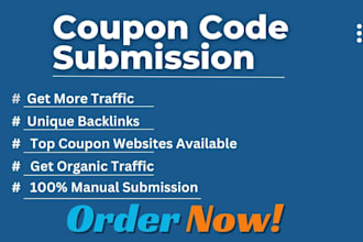 submit promo codes and deals on top coupon websites
