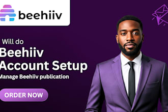 setup beehiiv account, design beehiiv newsletter template, beehiiv landing page
